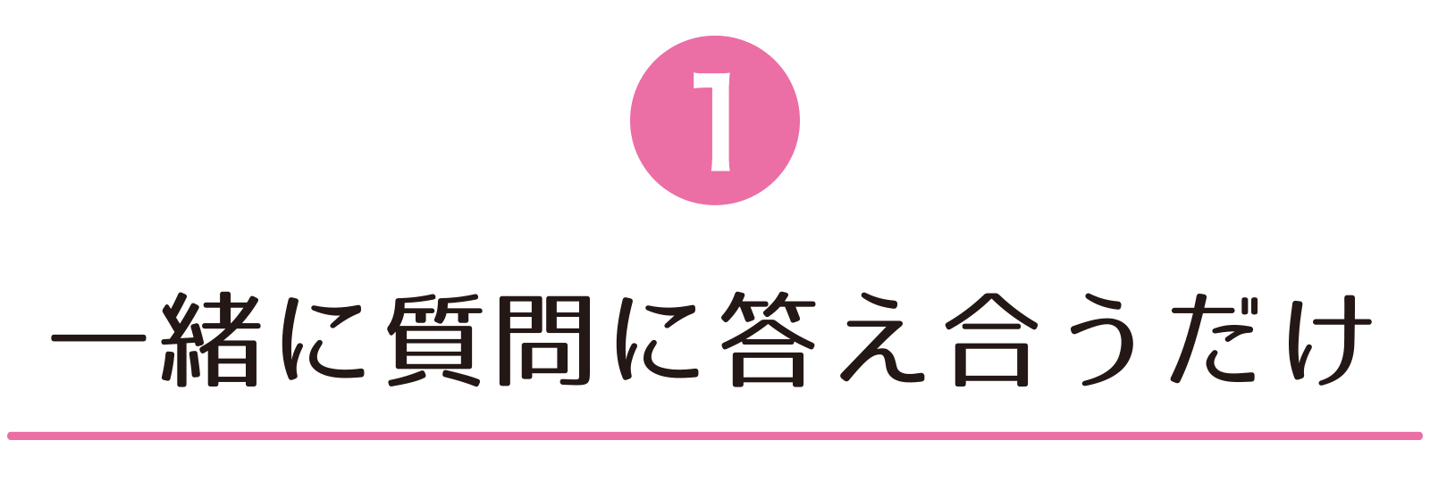 一緒に質問に答え合うだけ